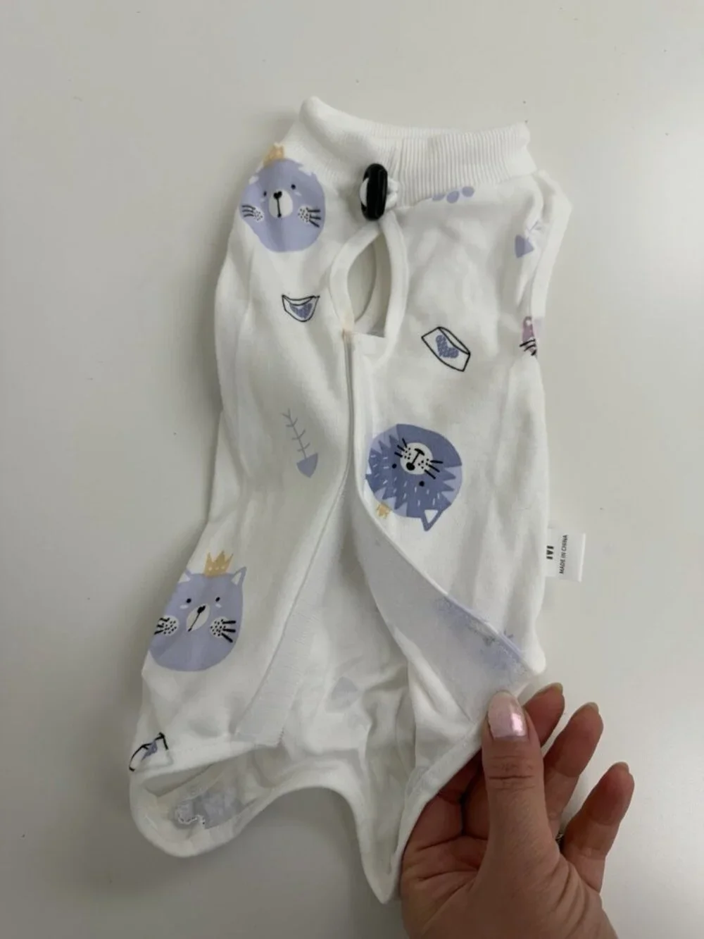 Cat Recovery Suit After Surgery Breathable Cat Recovery Suits llamas Sz Med NWOT - Picture 7 of 8